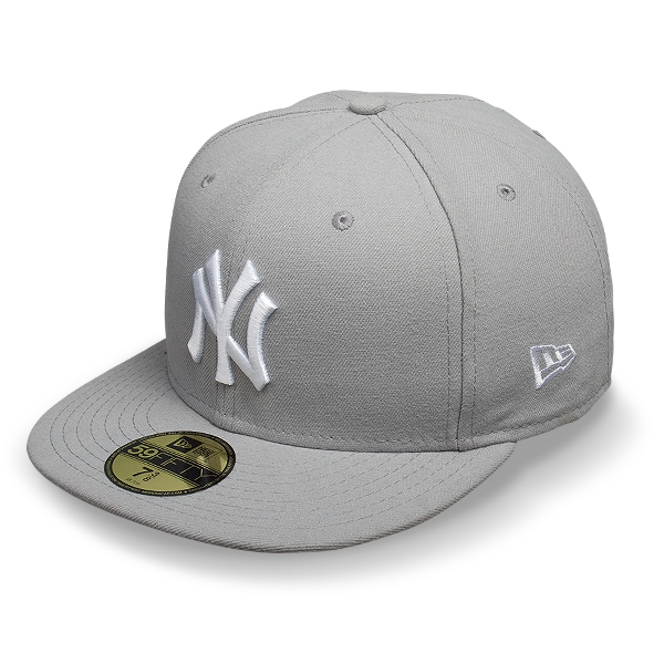 Бейсболка New Era - New York Yankees Basic (grey/white) 59FIFTY Бейсболка New Era - New York Yankees Basic (grey/white) 59FIFTY