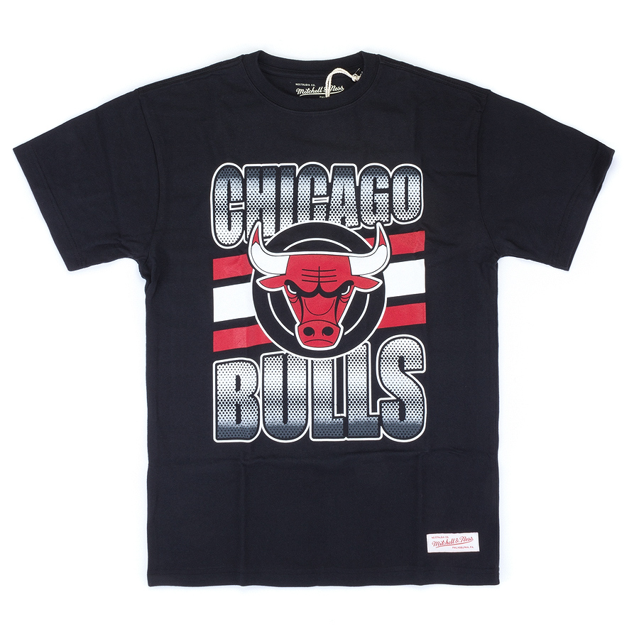 Футболка Mitchell & Ness - Chicago Bulls Gradient Tee (black)