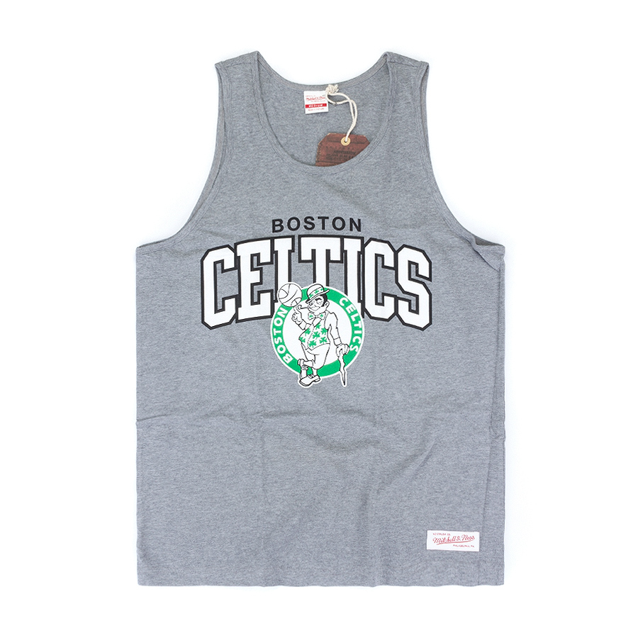 Майка Mitchell & Ness - Boston Celtics Team Arch Tank (grey heather)
