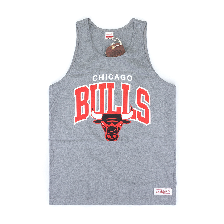 Майка Mitchell & Ness - Chicago Bulls Team Arch Tank (grey heather)