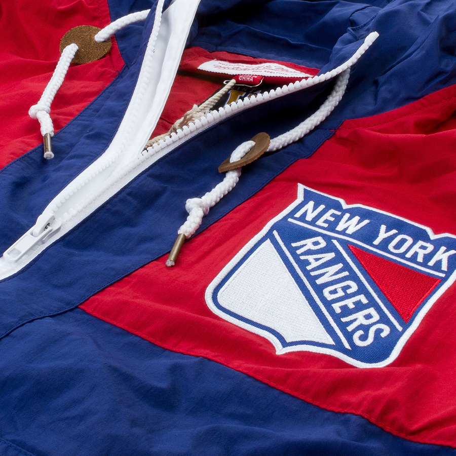Куртка Mitchell & Ness - New York Rangers Half Zip Windbreaker