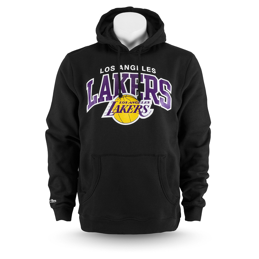 Толстовка Mitchell & Ness - Los Angeles Lakers Team Arch Hoody (black)