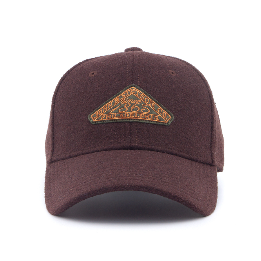 Бейсболка Stetson - Baseball Cap Vintage Logo Patch Wool (brown)
