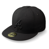 Бейсболка New Era- Atlanta Braves 'Black on Black' 59FIFTY
