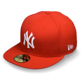 Бейсболка New Era- New York Yankees Basic (scarlet/white) 59FIFTY