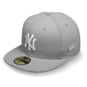 Бейсболка New Era - New York Yankees MLB Basic (grey) 59FIFTY