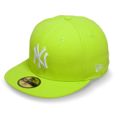 Бейсболка New Era- New York Yankees Basic (cyber green/white) 59FIFTY