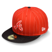 Бейсболка New Era- Atlanta Braves Pinballa 59FIFTY (scarlet/black)