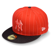 Бейсболка New Era- New York Yankees Pinballa 59FIFTY (scarlet/black)