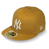 Бейсболка New Era- New York Yankees Basic (wheat/white) 59FIFTY Kid's