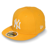 Бейсболка New Era- New York Yankees Basic (gold/white) 59FIFTY Kid's