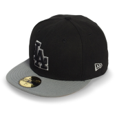 Бейсболка New Era- Los Angeles Dodgers Moncol (balck/storm gray/gray) 59FIFTY