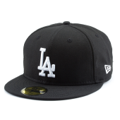 Бейсболка New Era- Los Angeles Dodgers Basic (black/white) 59FIFTY