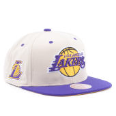 Бейсболка Mitchell & Ness - Los Angeles Lakers Vintage Off-White Snapback