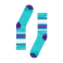 Носки Mitchell & Ness - M&N Tube Socks (teal/purple)