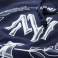 Толстовка Mitchell & Ness - M&N Beveled Logo Hoody (navy/white)