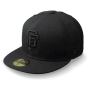 Бейсболка New Era- San Francisco Giants 'Black on Black' 59FIFTY