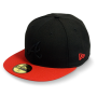 Бейсболка New Era- Atlanta Braves Pop Tonal (black/scarlet) 59FIFTY