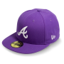 Бейсболка New Era- Atlanta Braves Basic (varsity purple) 59FIFTY