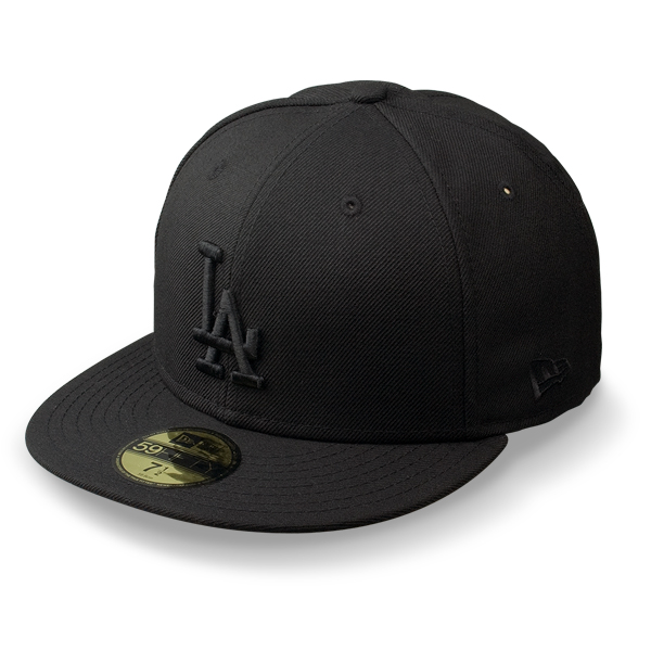 Бейсболка New Era - Los Angeles Dodgers Black on Black 59FIFTY Бейсболка New Era - Los Angeles Dodgers Black on Black 59FIFTY