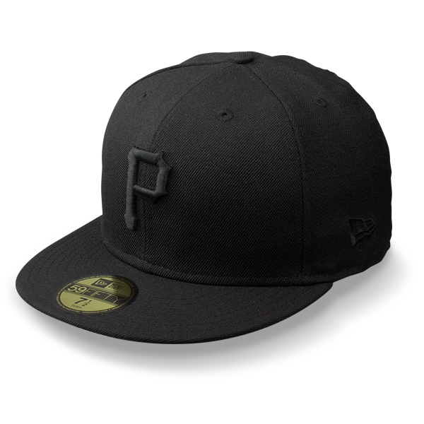 Бейсболка New Era - Pittsburgh Pirates Black on Black 59FIFTY