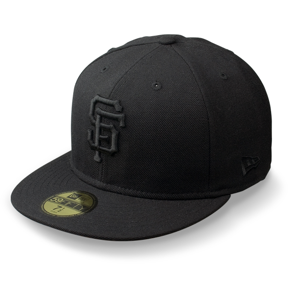Бейсболка New Era - San Francisco Giants Black on Black 59FIFTY