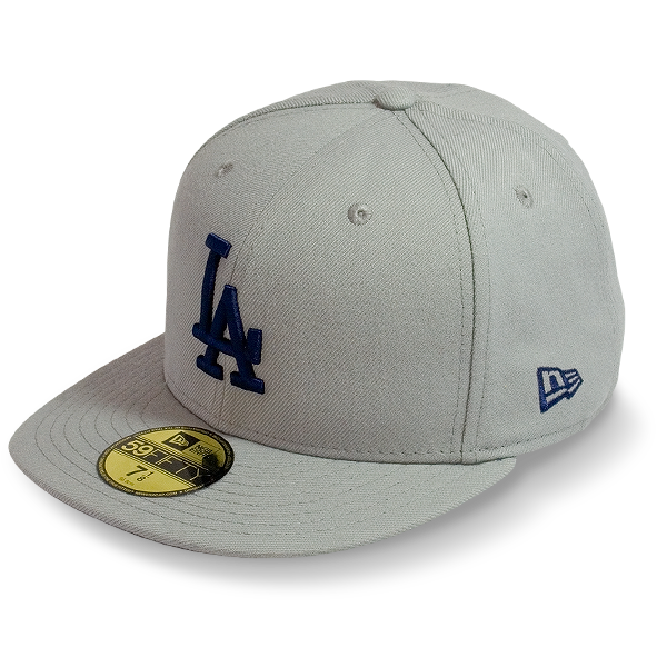 Бейсболка New Era - Los Angeles Dodgers MLB Basic Pop Undervisor (grey/lt.navy) 59FIFTY