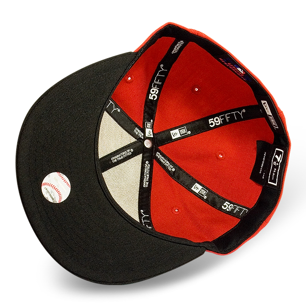 Бейсболка New Era - Atlanta Braves MLB Basic Contrast Visor (scarlet/black) 59FIFTY Бейсболка New Era - Atlanta Braves MLB Basic Contrast Visor (scarlet/black) 59FIFTY