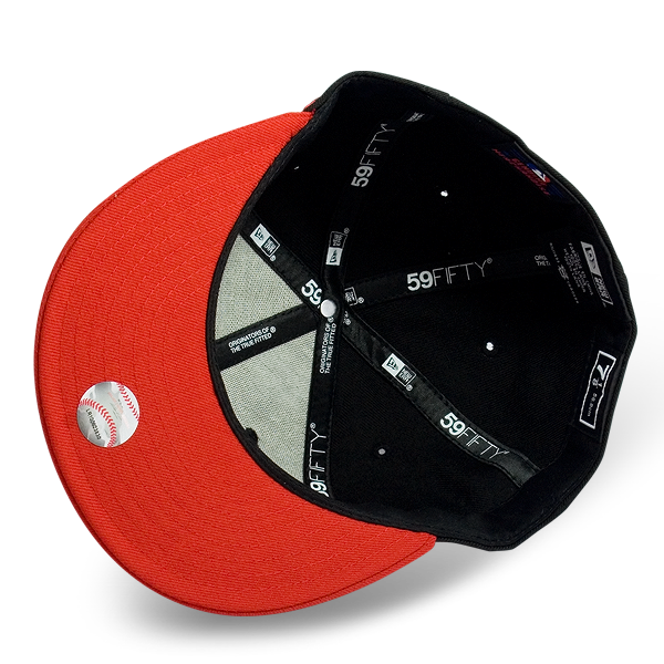 Бейсболка New Era - Atlanta Braves Pop Tonal (black/scarlet) 59FIFTY