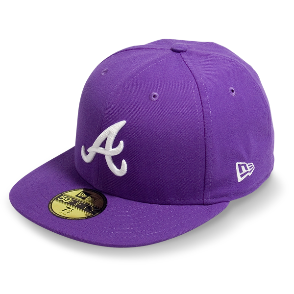 Бейсболка New Era - Atlanta Braves Basic (varsity purple) 59FIFTY