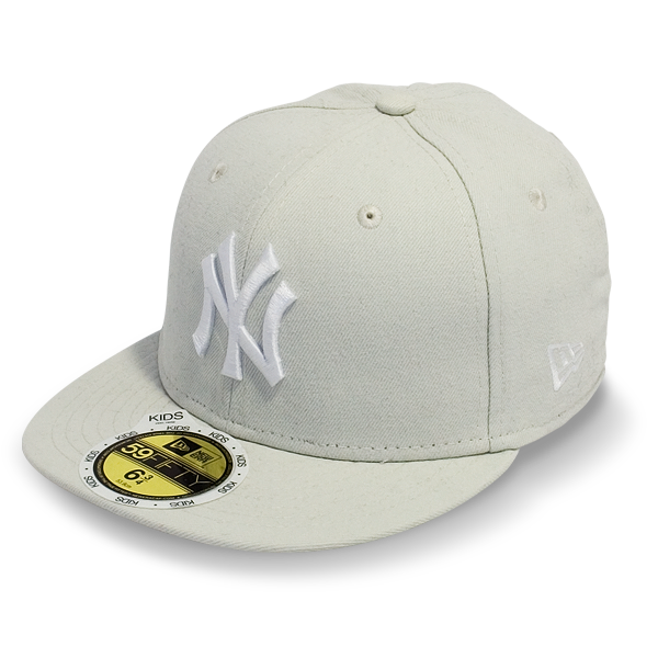 Бейсболка New Era - New York Yankees Basic (ice grey/white) 59FIFTY Kid's