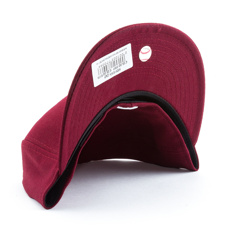 Бейсболка New Era - New York Yankees Basic (cardinal/white) 59FIFTY
