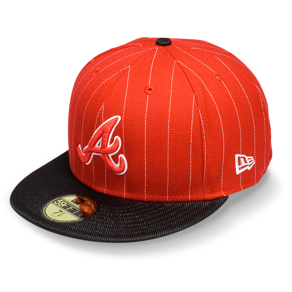 Бейсболка New Era - Atlanta Braves Pinballa 59FIFTY (scarlet/black)