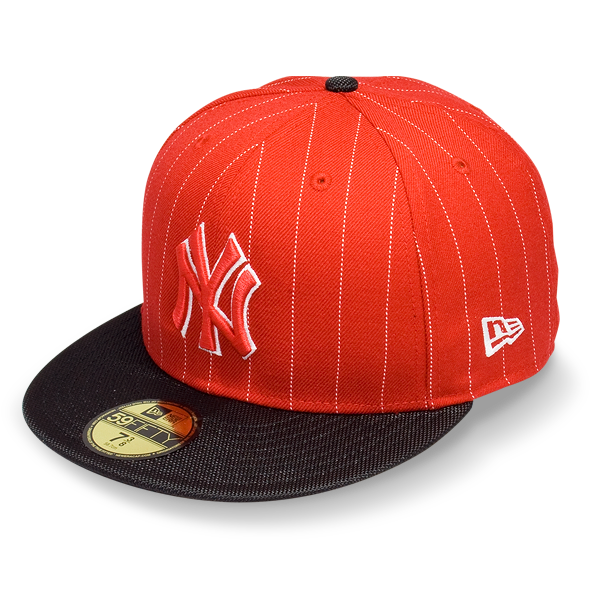 Бейсболка New Era - New York Yankees Pinballa 59FIFTY (scarlet/black)