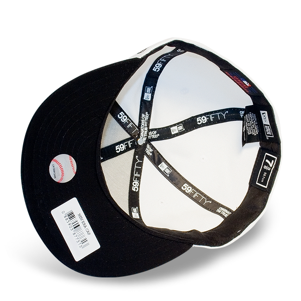Бейсболка New Era - Atlanta Braves Basic Contrast Visor (white/black) 59FIFTY Бейсболка New Era - Atlanta Braves Basic Contrast Visor (white/black) 59FIFTY