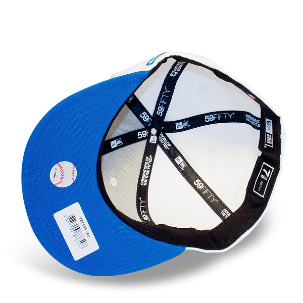 Бейсболка New Era - New York Yankees Basic Contrast Visor (white/cardinal blue) 59FIFTY