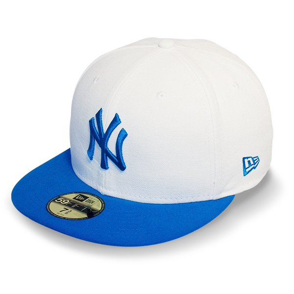 Бейсболка New Era - New York Yankees Basic Contrast Visor (white/cardinal blue) 59FIFTY