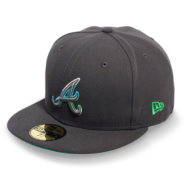 Бейсболка New Era - Atlanta Braves Multi Out (graphite/island green) 59FIFTY