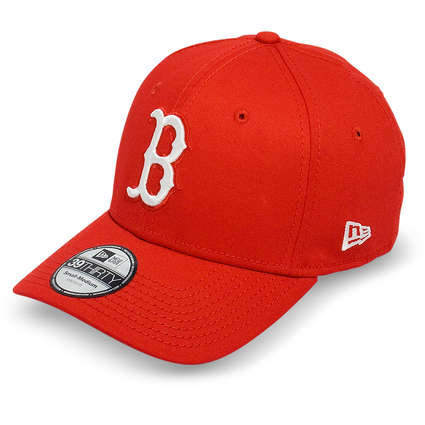 Бейсболка New Era - Boston Red Sox Basic (scarlet/white) 39THIRTY