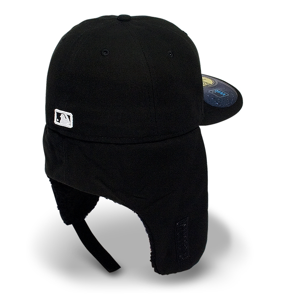 Бейсболка-Ушанка New Era - Chicago White Sox DWR Basic Dog Ear (black/white) 59FIFTY