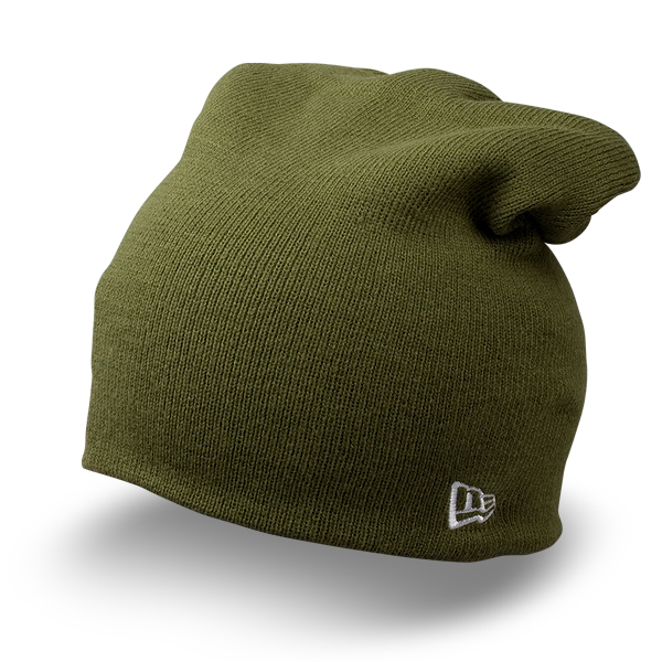 Шапка New Era - Basic Long Knit (army green)