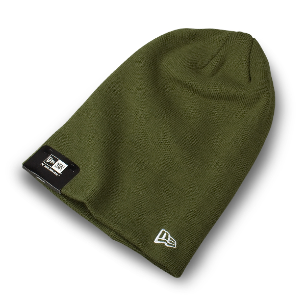 Шапка New Era - Basic Long Knit (army green)