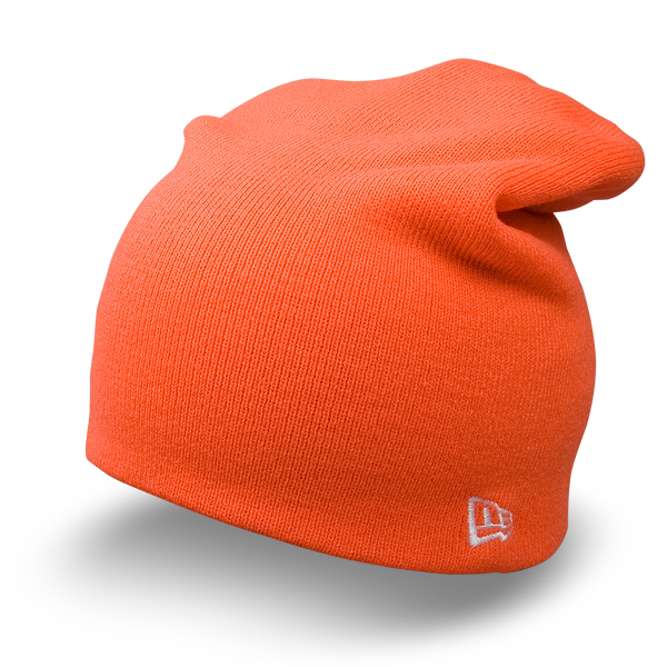 Шапка New Era - Basic Long Knit (orange fluorescent)