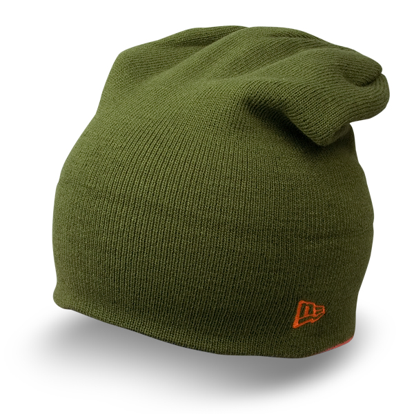 Шапка New Era - Two Bar Knit (rifle green/orange)