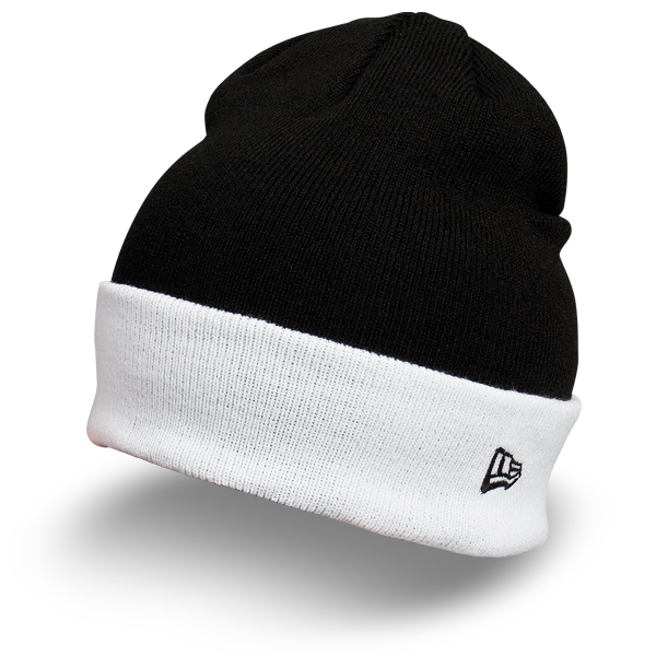 Шапка New Era - Two Bar Knit (black/white)