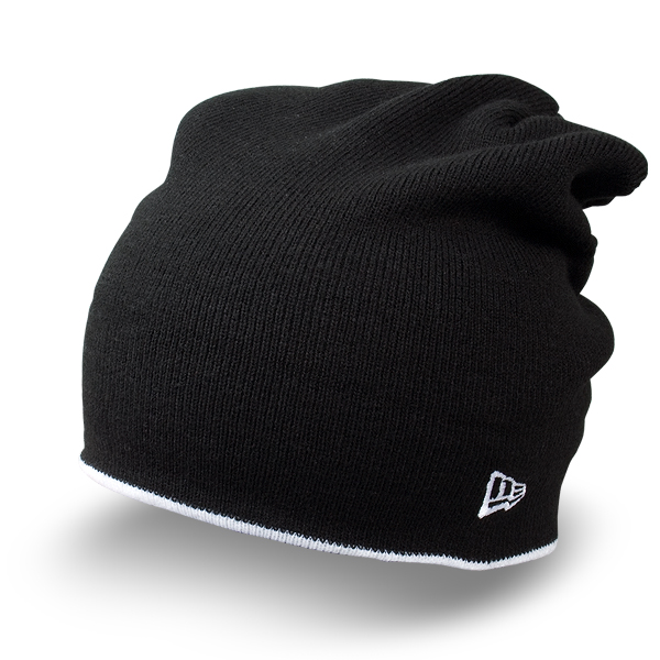 Шапка New Era - Two Bar Knit (black/white)