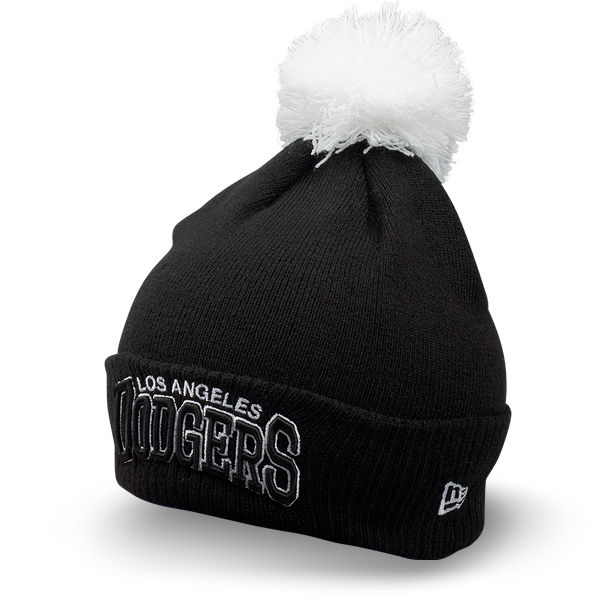 Шапка New Era - Los Angeles Dodgers Chalk Up Knit (black/white)