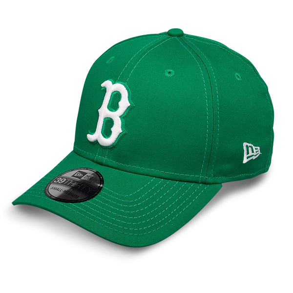 Бейсболка New Era - Boston Red Sox Basic (kelly/white) 39THIRTY