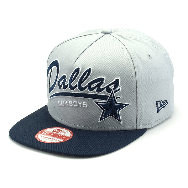 Men's Dallas Cowboys New Era Navy/Gray Color Cross 9FIFTY Snapback Hat