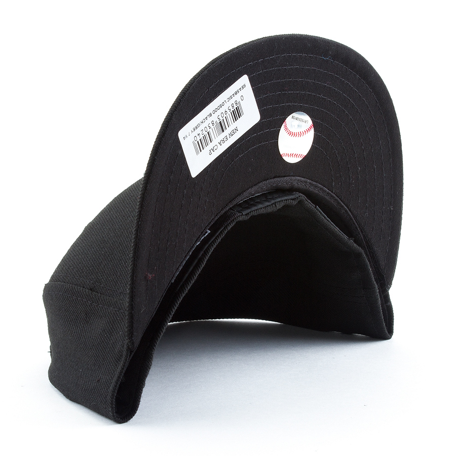 Бейсболка New Era - Los Angeles Dodgers Basic (black/grey) 59FIFTY